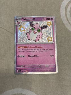 Pokemon Wigglytuff 147/091 - Paldean Fates - Shiny Rare Holo NM
