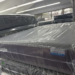 QUEEN SIZE PURPLE RESTORE PLUS MATTRESS & BOX SPRING BED SET