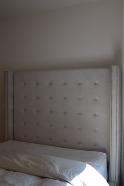 Queen upholstered bed