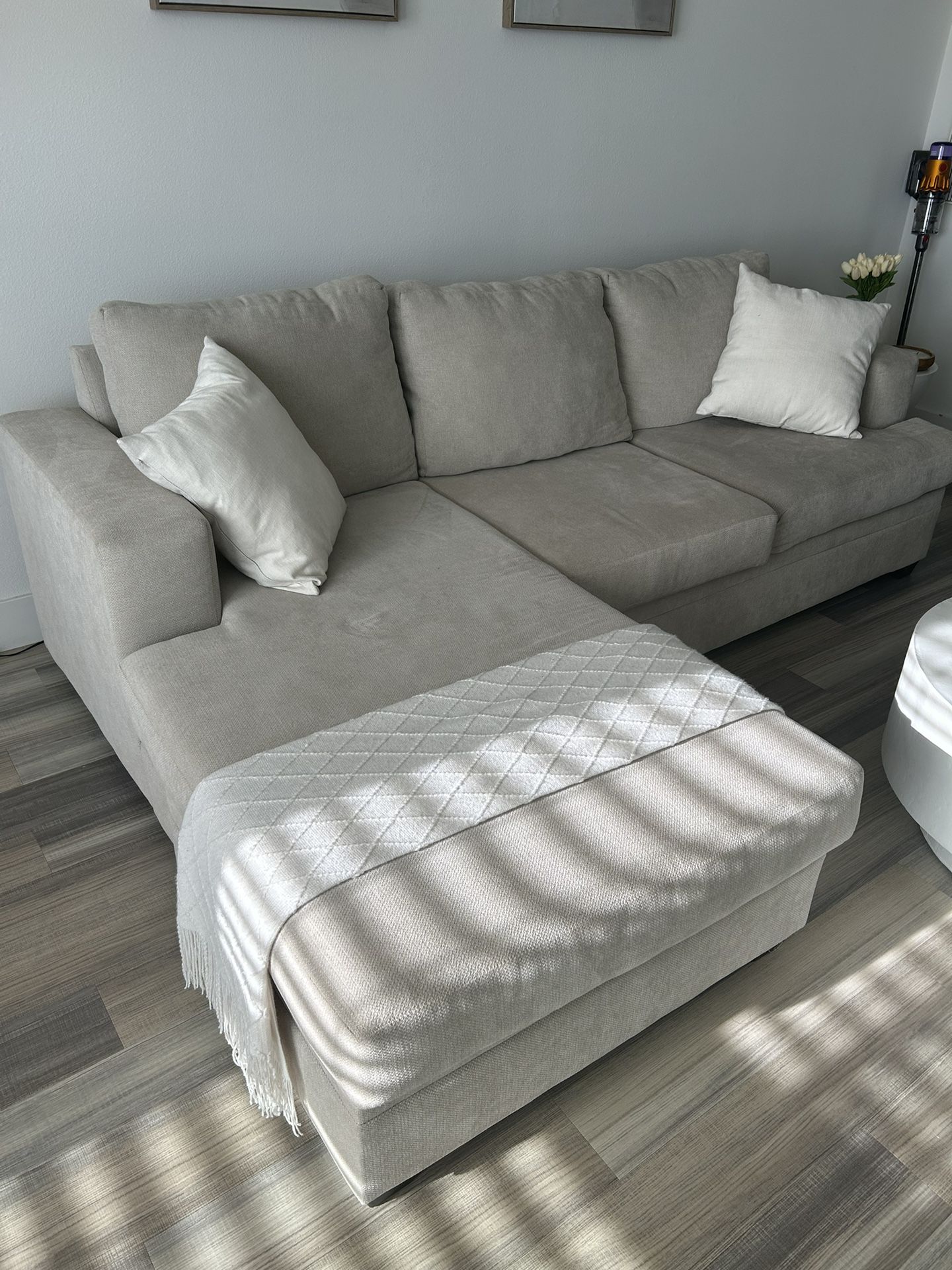 Sectional Couch with Reversible Chaise