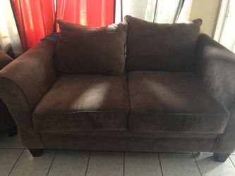 Sofas and dining table