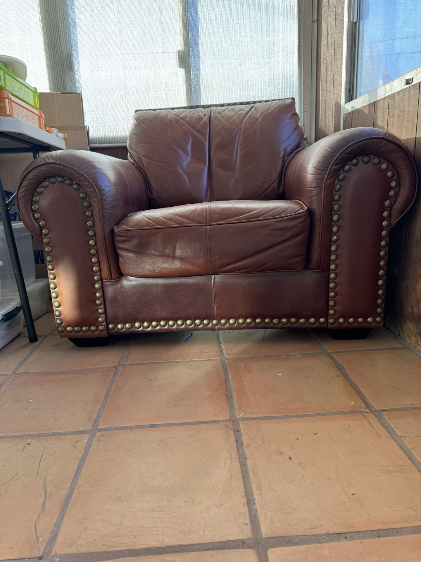 Arm Chair, 3 Seat Couch, And Ottoman Set 