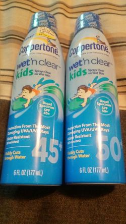 Coppertone wet nclear kids spray 6oz