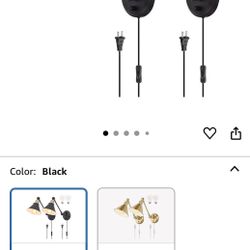 Brand New wall Lamps With Cords 