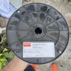 Stainless Steel Cable 3/16” x 250 ft – Dayton 304 – Heavy Duty Wire Rope