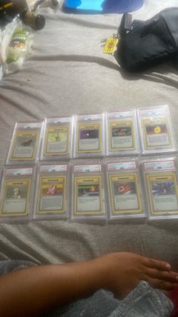 First edition, Pokémon base PSA graded cards (vintage collection)