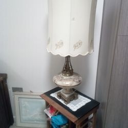 Antique Gold Leaf Painted Lamp