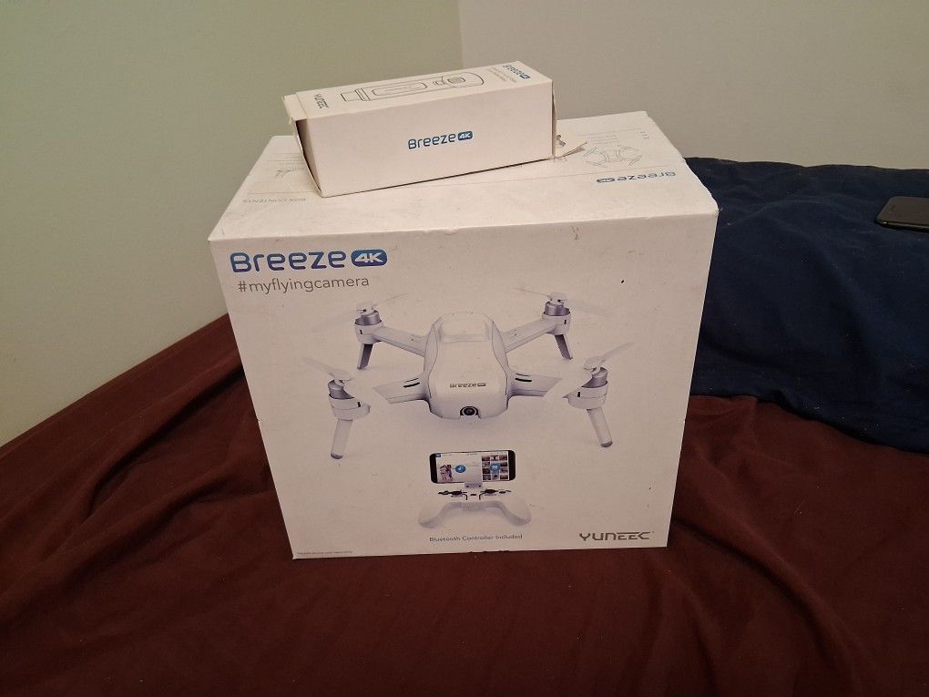 Used Yuneek Breeze 4k Self Flying Drone.