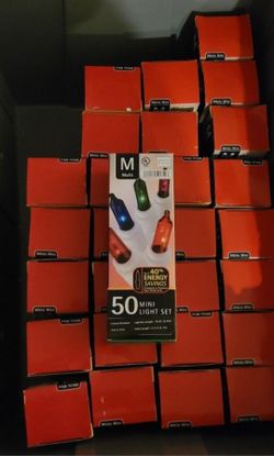 28x NEW 50 Mini Multi-Color Christmas Lights