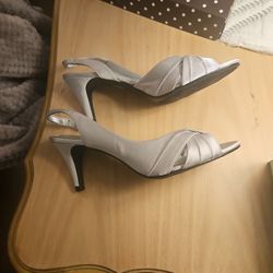 Wedding Shoes Silver New