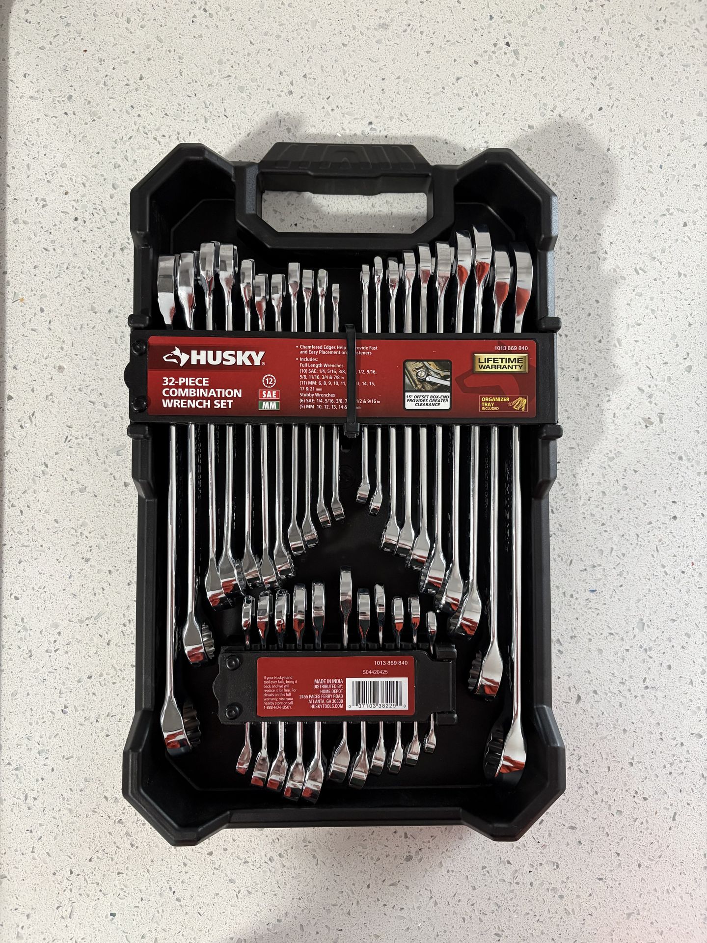 Husky 32-Piece SAE & Metric Wrench Set – NEW