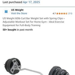 Curl Bar Set Brand New In Box 