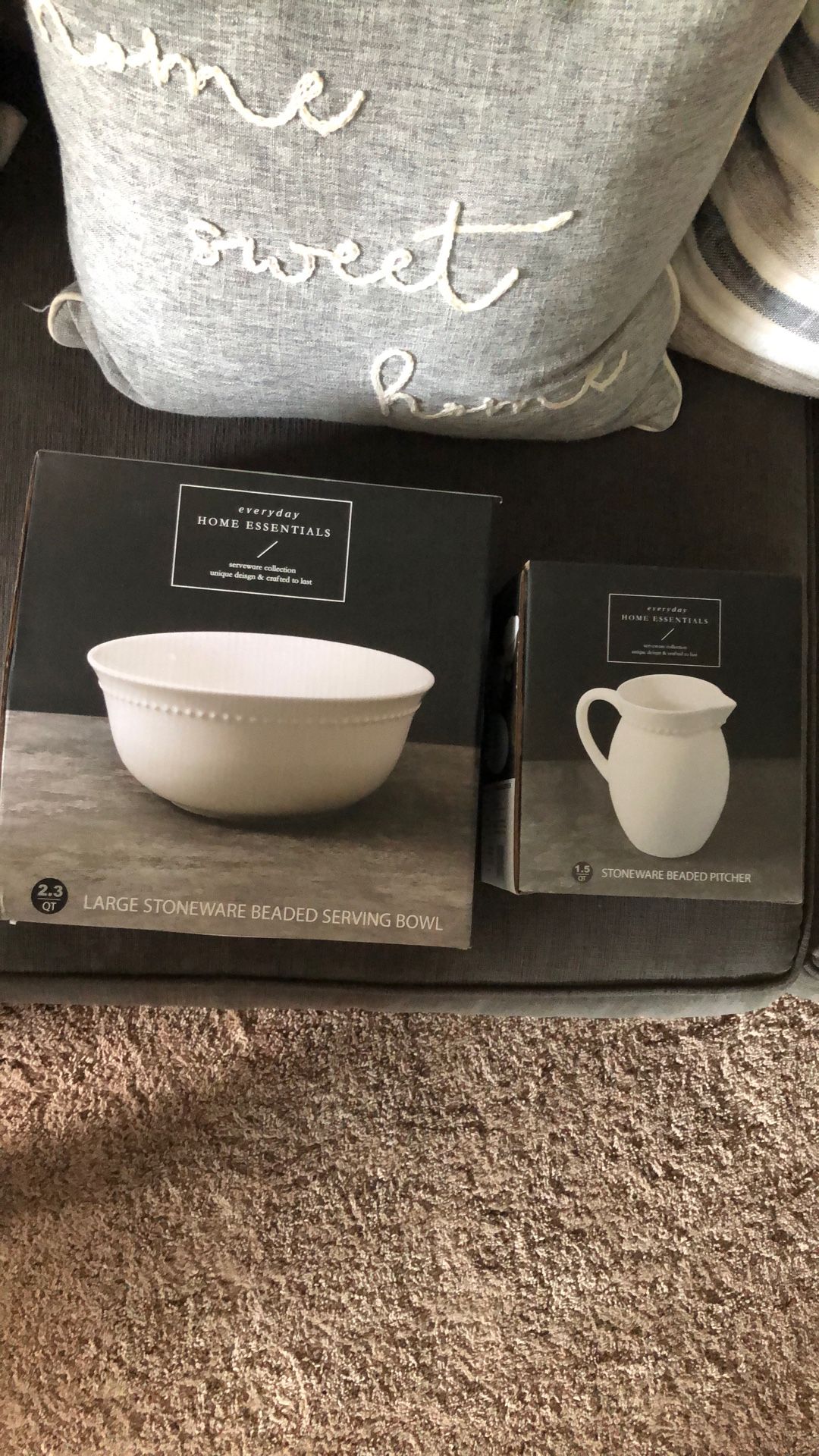 Serving Bowl And Pitcher