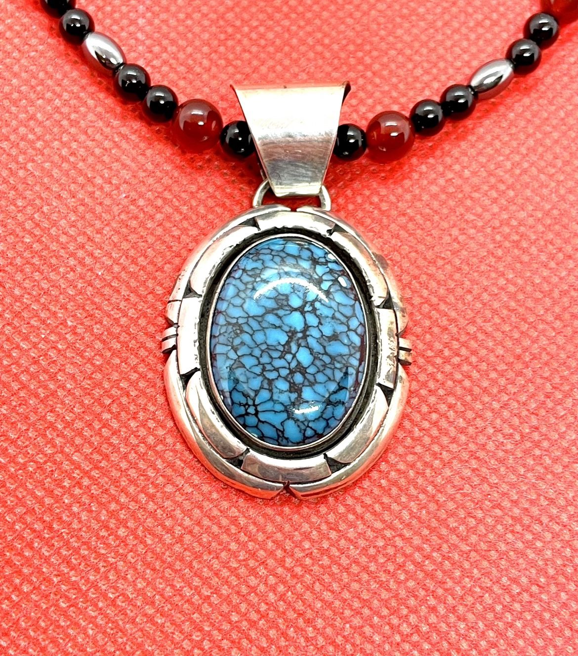 Sterling W. Billie Turquoise Necklace