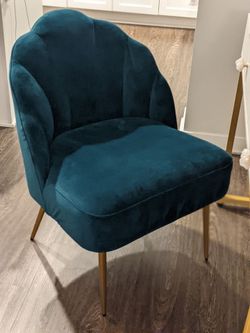 Decorative Chair Turquoise Blue Green Large