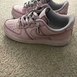 Custom Pink and Gray Air Force 1’s