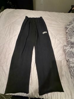YLA BLACK MINERAL WASH PANTS SIZE MD