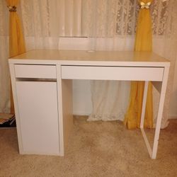 White IKEA Desk 