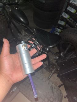Minibike aluminum oil catch can