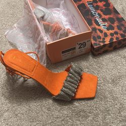 Orange Heels- Size 11