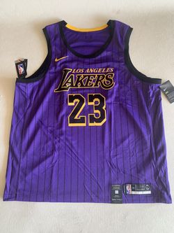 NIKE Los Angeles Lakers Lebron James Jersey AJ4618-510 Size 60 3XL