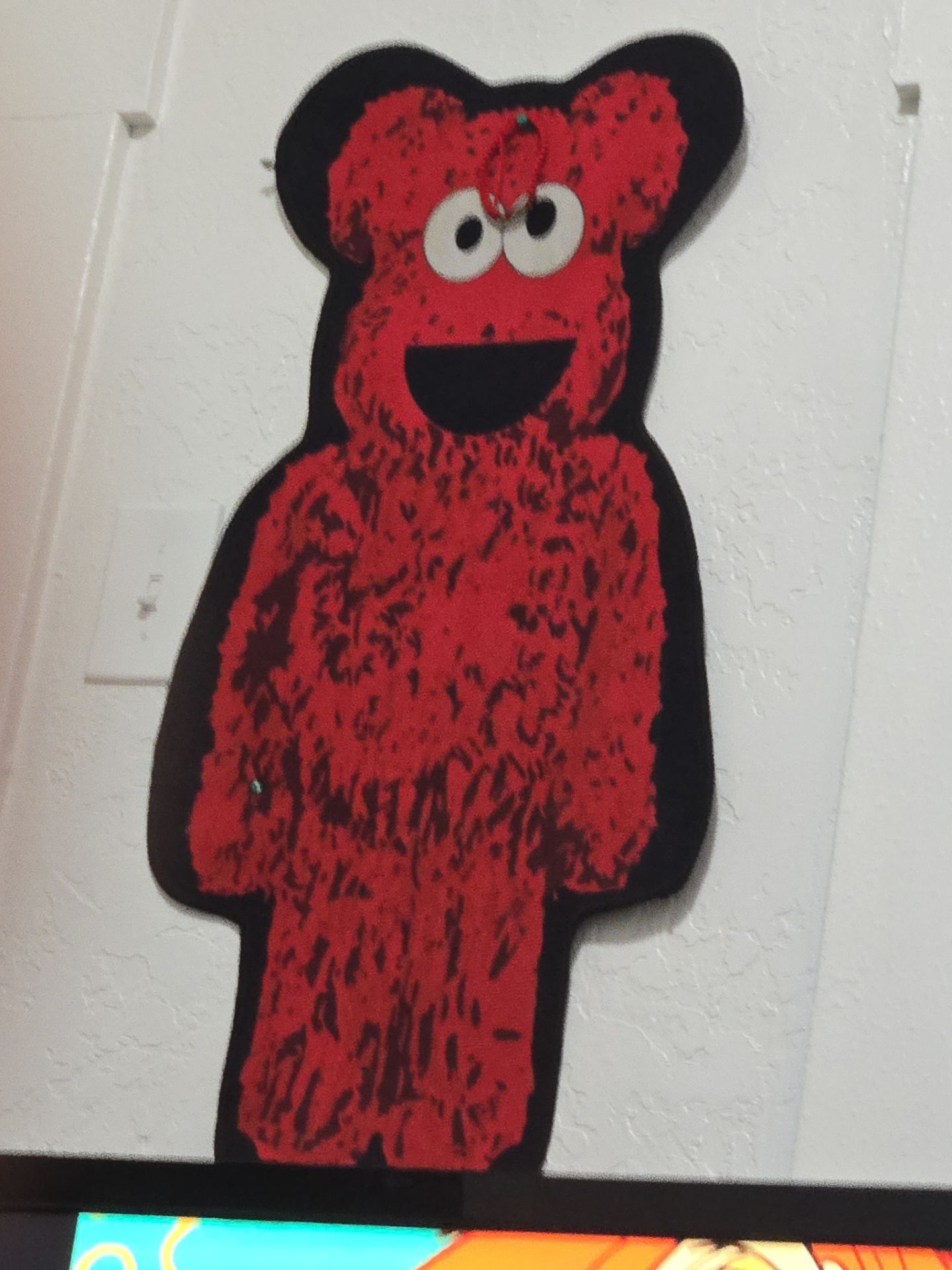 Red bear carpet