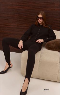 PrettyLittleThing Soft Touch Stirrup Detail Legging - Black (UK10/Medium)