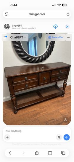 Brown Console Table