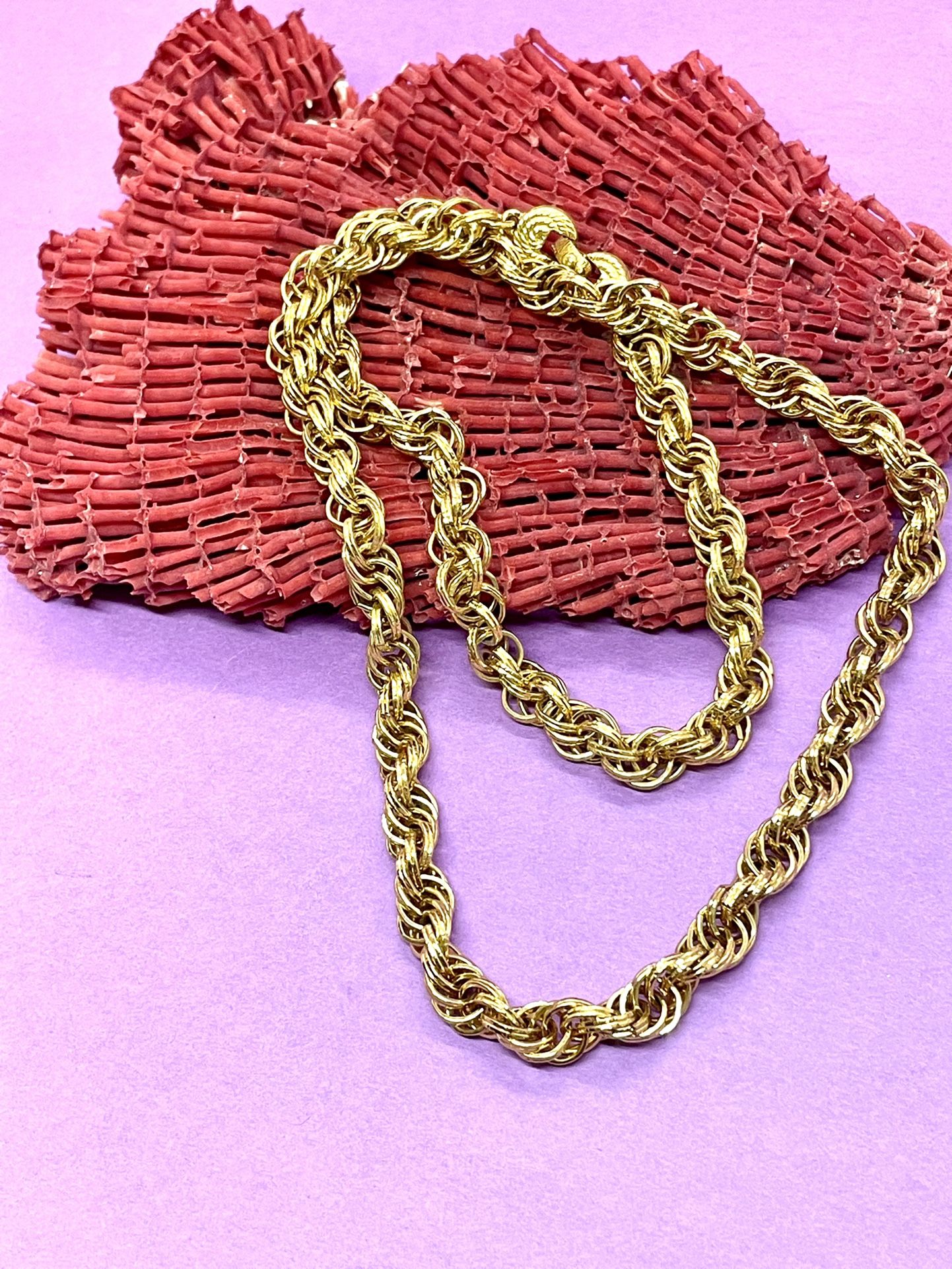 Vintage Monet Thick Chain Necklace