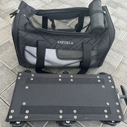 Dog / Pet Carrier W/ Removable Wheels And Handle