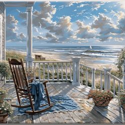 Brand New Paint By Number Kit - Seaside Overlook