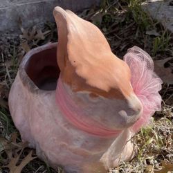 Terracotta Bunny Rabbit Planter 13"×8"x8"