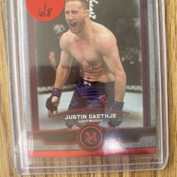 UFC Justin.  Gaethje Rookie Card. 6/8 And 2/8