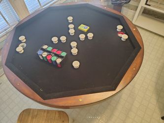 Poker Dinette Table And Chairs (See Pics) $200