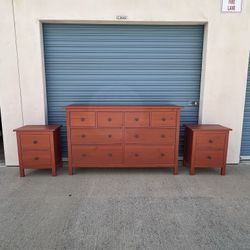 IKEA Hemnes Dresser Eight Drawer And Two Nightstands. Free Delivery!!! for  Sale in San Diego, CA - OfferUp