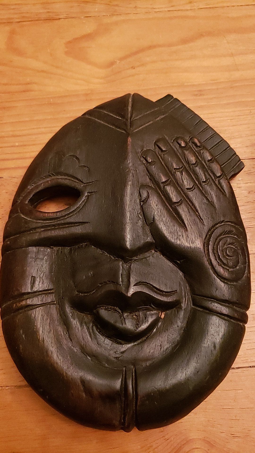 Hand carved Wooden Tribal Mask...