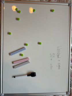 Bedroom Dorm size whiteboard with assorted magnets and dry erase pen