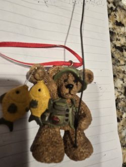 KURT S. ADLER FISHING BEAR