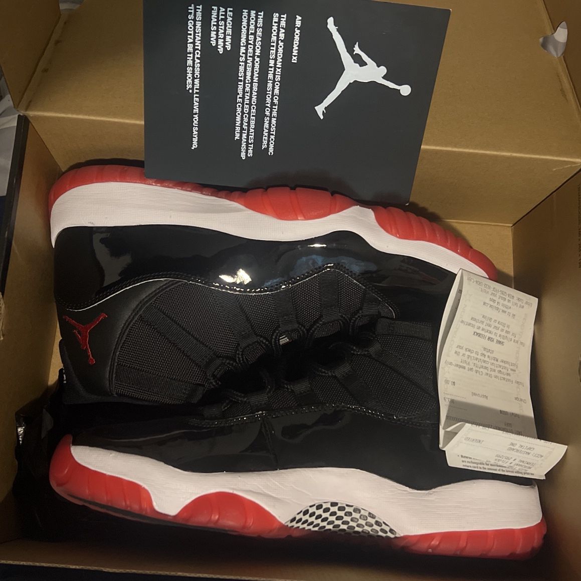 Jordan Bred 11 PADS  Sz 13 10000% Authentic With Proof Of Purchase 