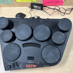 DRUM PAD, ELECTRONICS YAMAHA WIPOWER CORD AND 2 FOOT PEDALS DD75