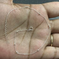 Dainty Anklet, 925 Sterling Silver 