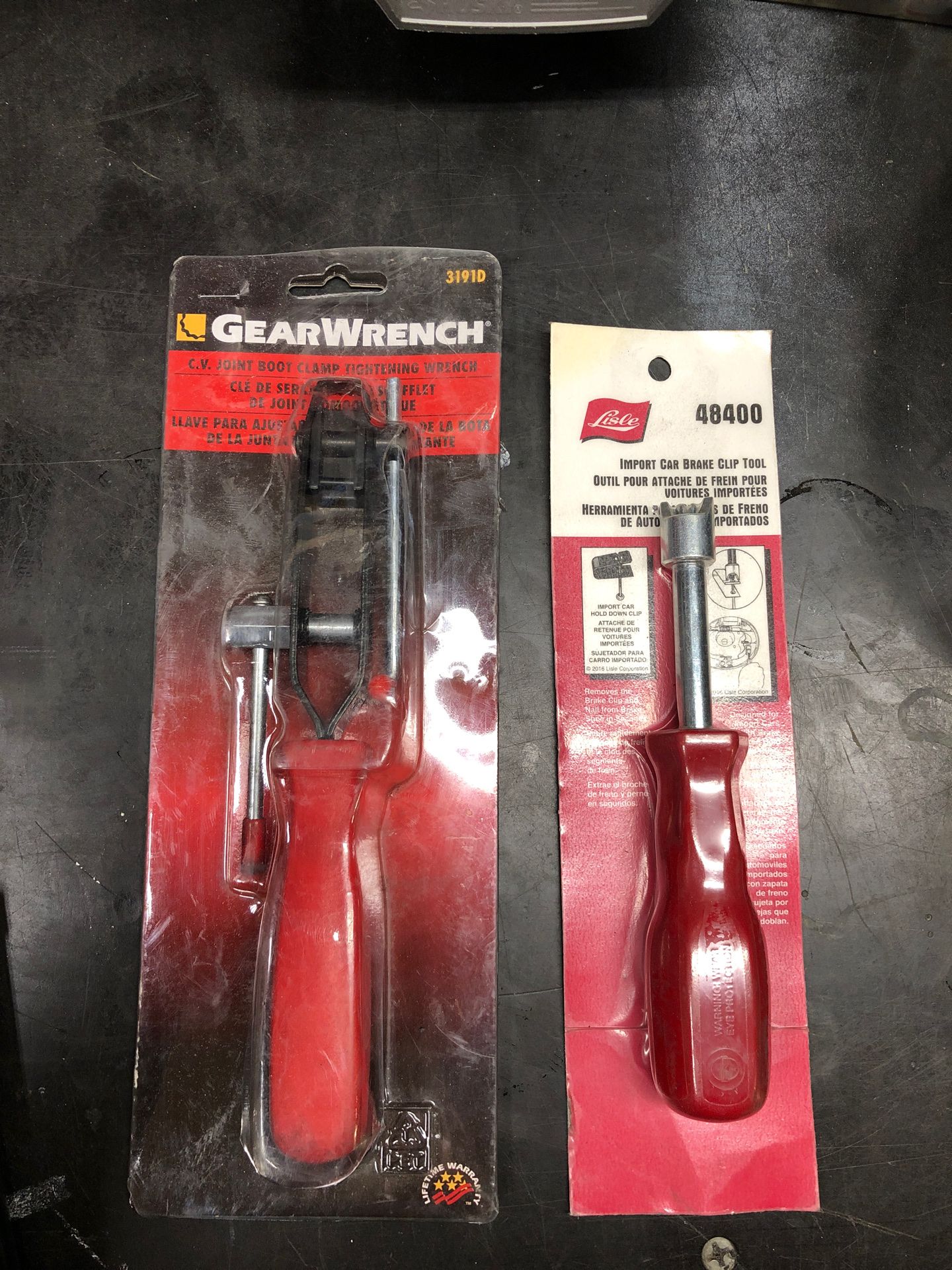 Lisle drum brake tool gear wrench cv joint boot clam tool for Sale in