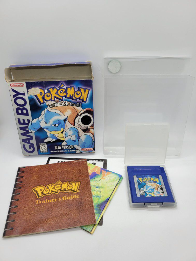Pokemon Blue CIB Manual Box Inserts Cartridge Nintendo Gameboy Color Wizards Of The Coast