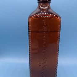 Vintage FR Brown Glass Empty Bottle 32 Oz “If It’s FR It’s First Rate”