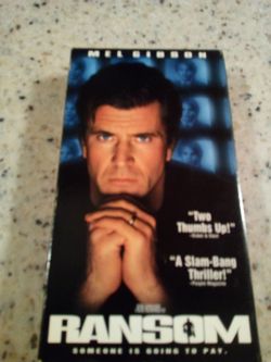 Vintage vhs video tape/ random/ Mel Gibson/ someone is going to pay/ thriller
