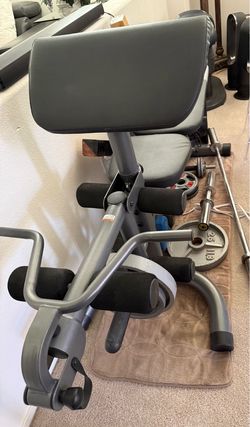 Weight Bench W/leg extsn, bicep curl bench