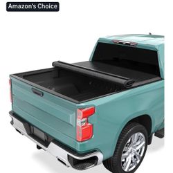 Soft Roll Up Truck Bed Tonneau Cover Fit for Chevy Silverado/GMC Sierra 2 HD 2020 2021 2022 2023 2024 2025, with 6.9 ft Bed Without Multi-Flex
