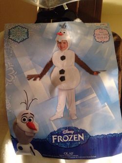New olaf costume size 3t-4t
