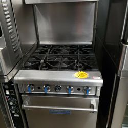 Used Imperial 24"L Range With 4 Burners N Standard Oven Natural Gas 