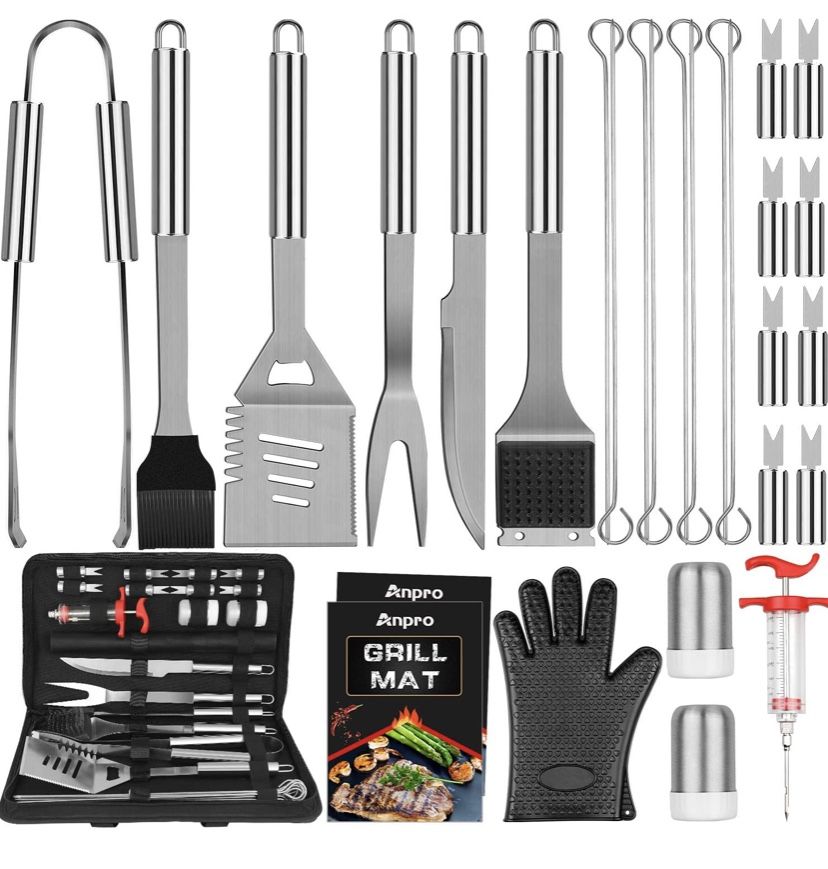 NEW - Grill Accessories BBQ Set Tools